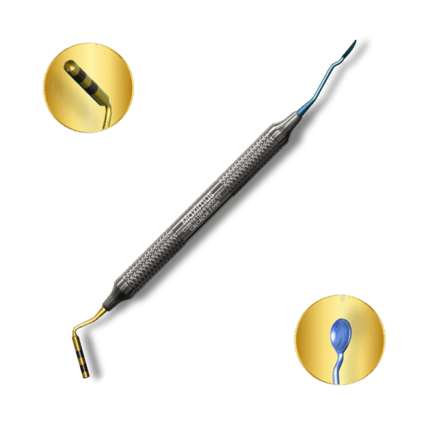 CURETA LSM 6 TI. C/ Calcador 3mm.