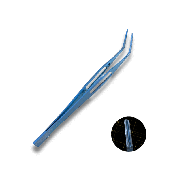 Pinça Dietrich Angulada Ti. 17cm